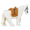 Minifig White Horse with Saddle - Animals