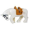Minifig White Horse with Saddle - Animals