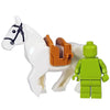 Minifig White Horse with Saddle - Animals