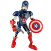 Brick Capt America Figure (42 Pieces) - Buildable Figure