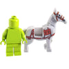 Minifig Pack Horse - Light Grey - Animals