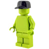 Minifig Black Patrol/Baseball Cap - Headgear