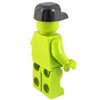 Minifig Black Patrol/Baseball Cap - Headgear