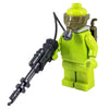 Minifig Olive Drab Flamethrower Kit - Heavy Weapon
