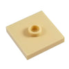 2x2 Plate with 1 Center Stud Tan (1 each) - Bricks