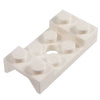 2x4 Mudguard with Arch Studded with Hole White (1 each) - Bricks