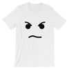 Brick Forces Angry Face Short-Sleeve Unisex T-Shirt - White / XS