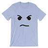Brick Forces Angry Face Short-Sleeve Unisex T-Shirt - Heather Blue / S
