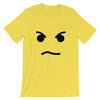Brick Forces Angry Face Short-Sleeve Unisex T-Shirt - Yellow / S