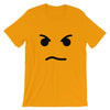 Brick Forces Angry Face Short-Sleeve Unisex T-Shirt - Gold / S