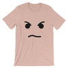 Brick Forces Angry Face Short-Sleeve Unisex T-Shirt - Heather Prism Peach / XS