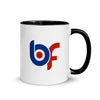 Brick Forces BF Mug with Color Inside - Black - Printful Clothing