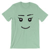 Brick Forces Girl Face Short-Sleeve Unisex T-Shirt - Heather Prism Mint / XS