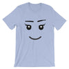 Brick Forces Girl Face Short-Sleeve Unisex T-Shirt - Heather Blue / S