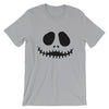 Brick Forces Jack Skellington Face Short-Sleeve Unisex T-Shirt - Silver / S
