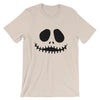 Brick Forces Jack Skellington Face Short-Sleeve Unisex T-Shirt - Soft Cream / S
