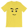 Brick Forces Jamesster Face Short-Sleeve Unisex T-Shirt - Yellow / S