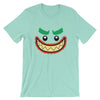 Brick Forces Joker Face Short-Sleeve Unisex T-Shirt - Heather Mint / S