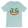 Brick Forces Joker Face Short-Sleeve Unisex T-Shirt - Heather Prism Ice Blue / XS