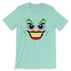 Brick Forces Joker Face Short-Sleeve Unisex T-Shirt - Heather Mint / S