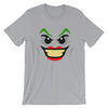 Brick Forces Joker Face Short-Sleeve Unisex T-Shirt - Silver / S