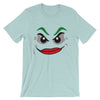 Brick Forces Joker Face Short-Sleeve Unisex T-Shirt - Heather Prism Ice Blue / XS