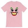Brick Forces Joker Face Short-Sleeve Unisex T-Shirt - Pink / S