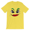 Brick Forces Joker Face Short-Sleeve Unisex T-Shirt - Yellow / S