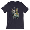 Brick Forces Mounted Knight Short-Sleeve Unisex T-Shirt - Navy / XS