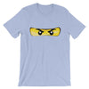 Brick Forces Ninja Eyes Short-Sleeve Unisex T-Shirt - Heather Blue / S