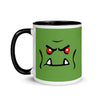 Brick Forces Orc Face Mug with Color Inside - Printful Clothing