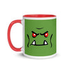 Brick Forces Orc Face Mug with Color Inside - Printful Clothing