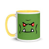 Brick Forces Orc Face Mug with Color Inside - Printful Clothing