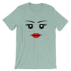 Brick Forces Wildstyle Face Short-Sleeve Unisex T-Shirt - Heather Prism Dusty Blue / XS