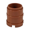 Minifig Barrel Brown Wooden - Dioramas