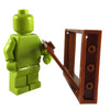 Minifig Brown Door and Frame - Dioramas