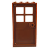 Minifig Brown Door and Frame - Dioramas