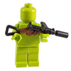 Minifig Colored STEN Gun with Suppressor - Machine Gun