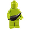Minifig Curved Knife Black - Knife