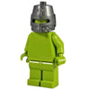 Minifig Dark Grey Knight Helmet with Eye Slit - Headgear