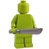 Minifig Silver Machete - Knife