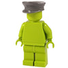 Minifig World War II Officer Visor Crusher Cap Grey - Headgear