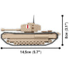 COBI Churchill I Tank 1:48 Scale (300 Pieces) - Tanks