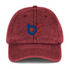 Brick Forces Logo Vintage Cotton Twill Cap - Maroon - Printful Clothing